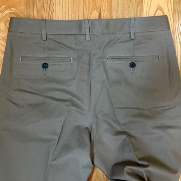 LAND'S END Men's Balsam Bark Flat Front Tailored Fit Chino Pants 34 X 34 - New - Picture 5 of 6